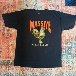 Massive Black Graphic Tee - Kauai Hawaii